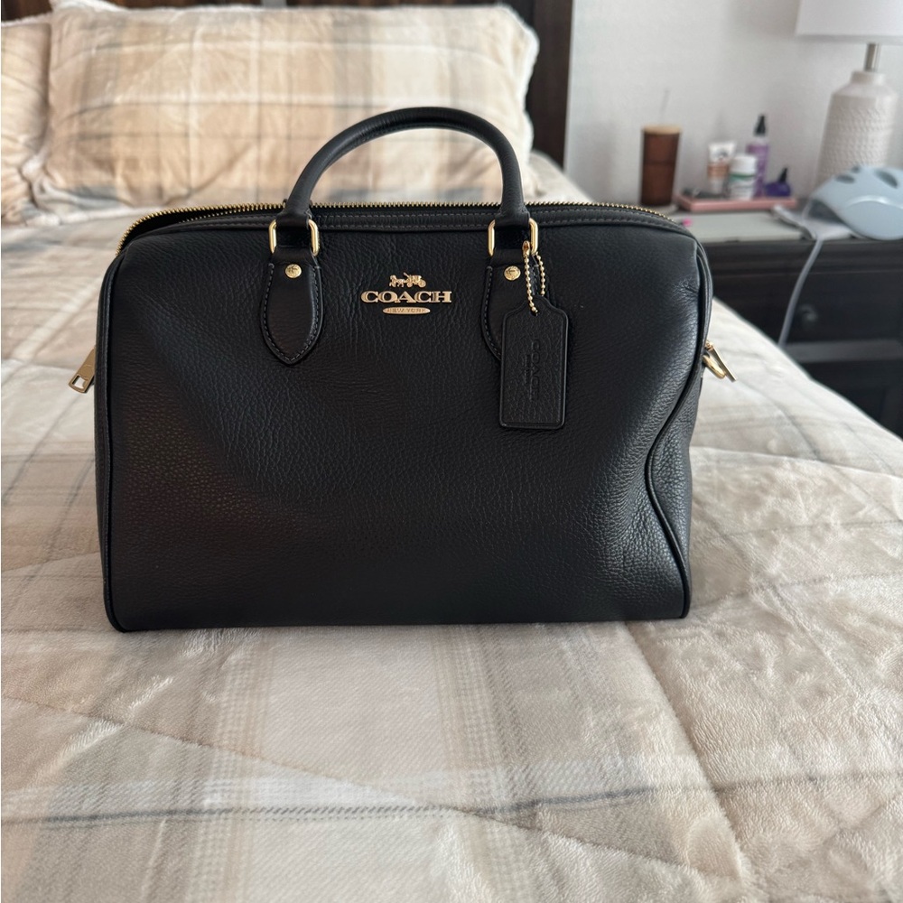 Coach large black Rowan satchel